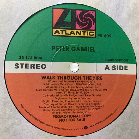 Peter Gabriel : Walk Through The Fire (12", Promo)