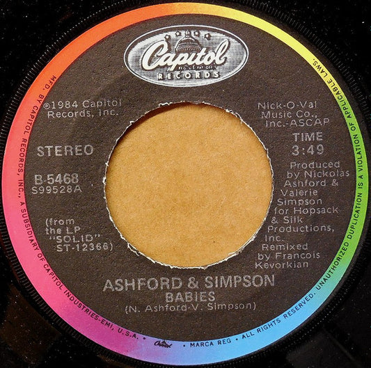 Ashford & Simpson : Babies (7", Single)