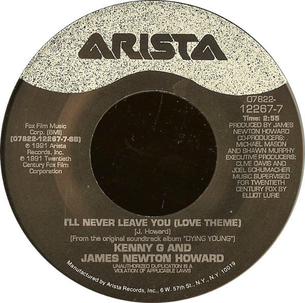 Kenny G (2) : Theme From Dying Young (7")