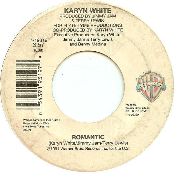 Karyn White : Romantic (7")