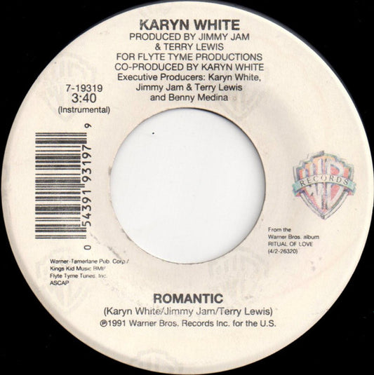 Karyn White : Romantic (7")