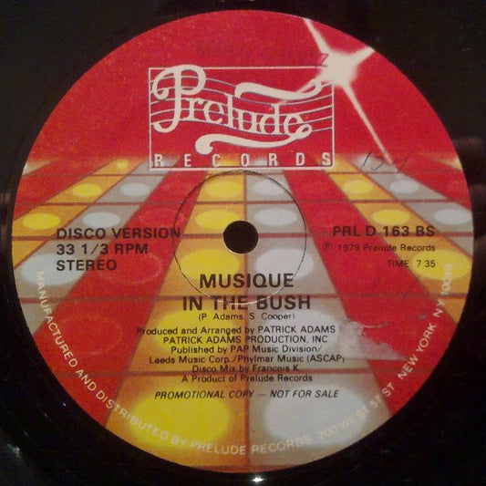 Musique : Keep On Jumpin' / In The Bush (12", Promo)