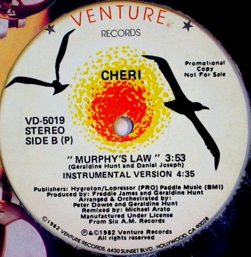 Cheri : Murphy's Law (12", Promo)