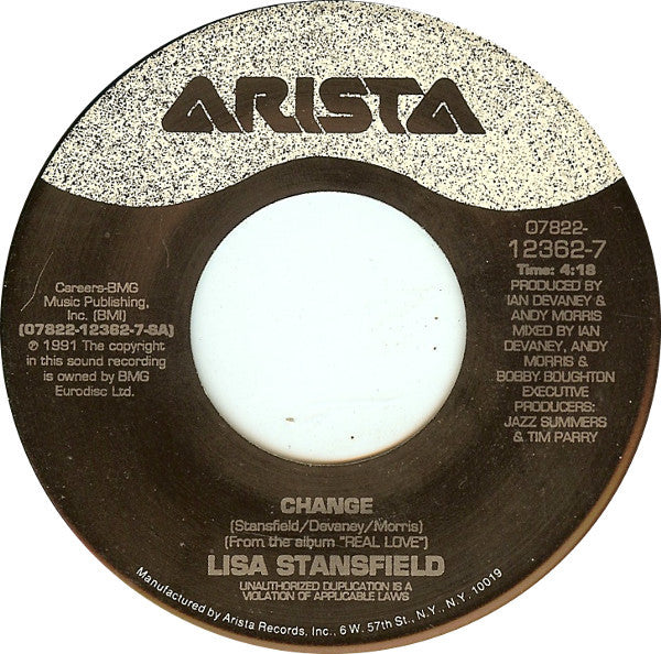 Lisa Stansfield : Change (7", Single)