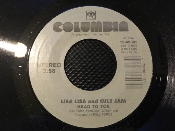 Lisa Lisa And Cult Jam* With Full Force / Lisa Lisa And Cult Jam* : I Wonder If I Take You Home / Head To Toe (7", Single, RE)
