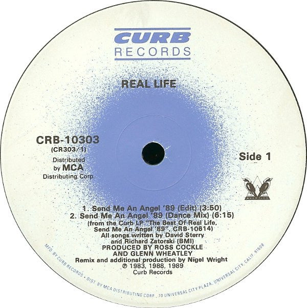Real Life : Send Me An Angel '89 (12", Single)