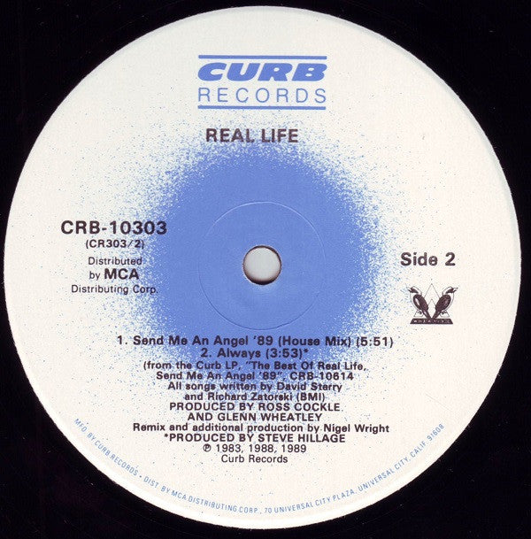 Real Life : Send Me An Angel '89 (12", Single)