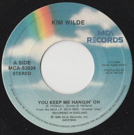 Kim Wilde : You Keep Me Hangin' On (7", Single)