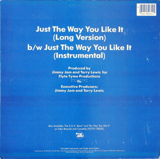 The S.O.S. Band : Just The Way You Like It (12", Pit)