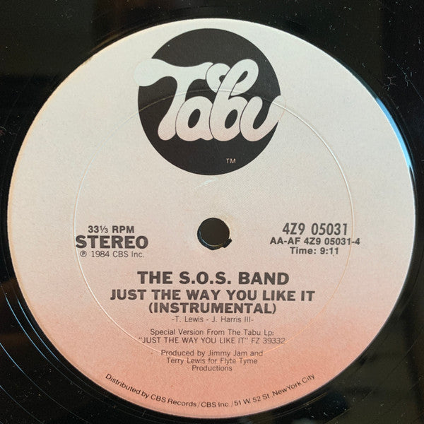 The S.O.S. Band : Just The Way You Like It (12", Pit)