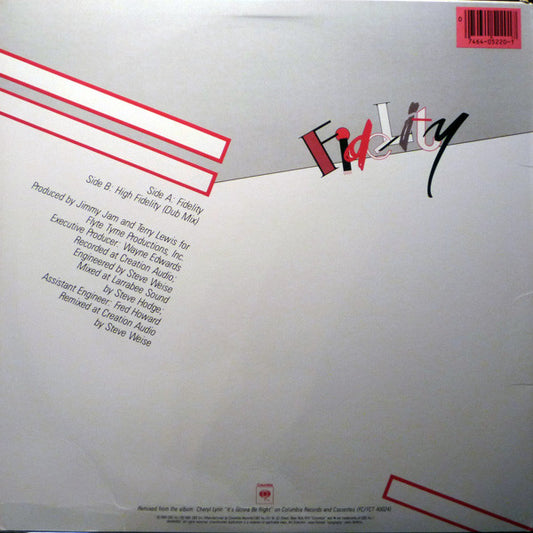 Cheryl Lynn : Fidelity (12")
