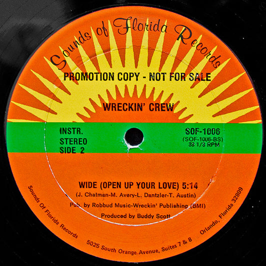 Wreckin' Crew : Wide (Open Up Your Love) (12", Promo)