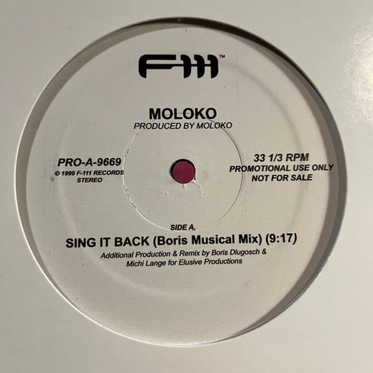 Moloko : Sing It Back (Remixes) (12", Single, Promo, RE)