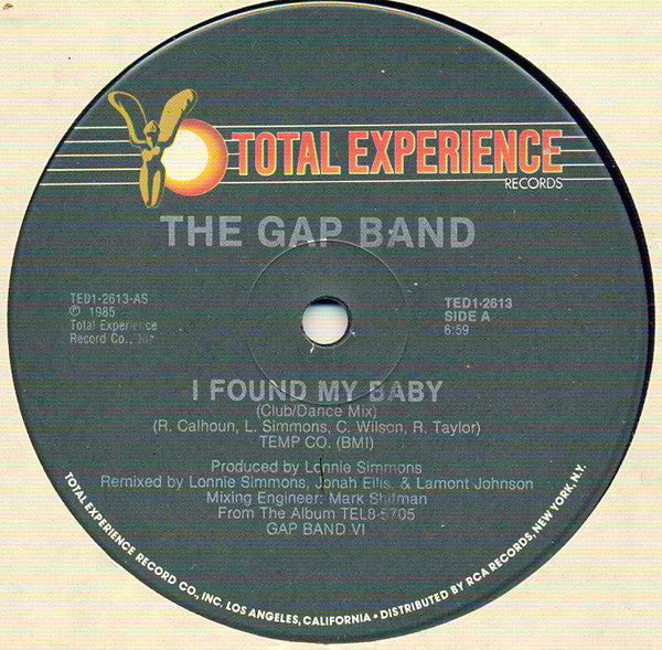 The Gap Band : I Found My Baby (12")