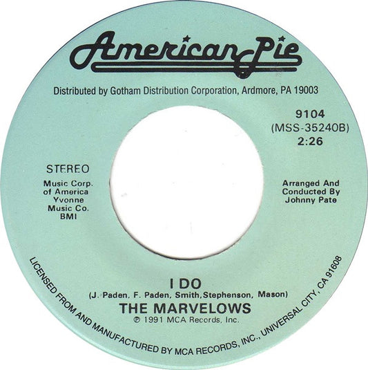 Rose Royce / The Marvelows : I Wanna Get Next To You / I Do (7", Single)