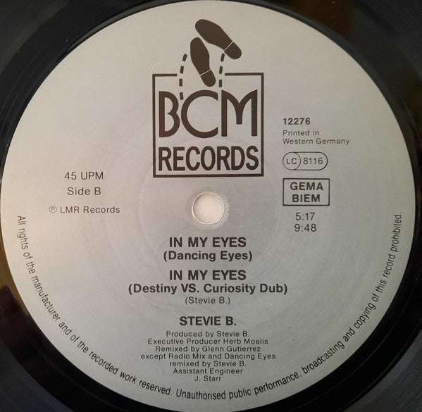 Stevie B.* : In My Eyes (12")