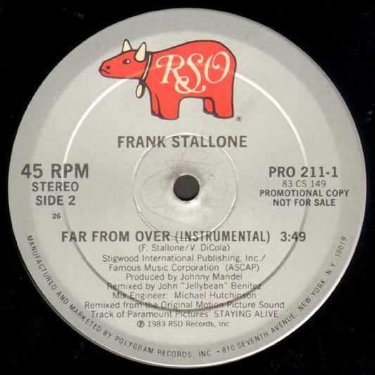 Frank Stallone : Far From Over (12", Promo)