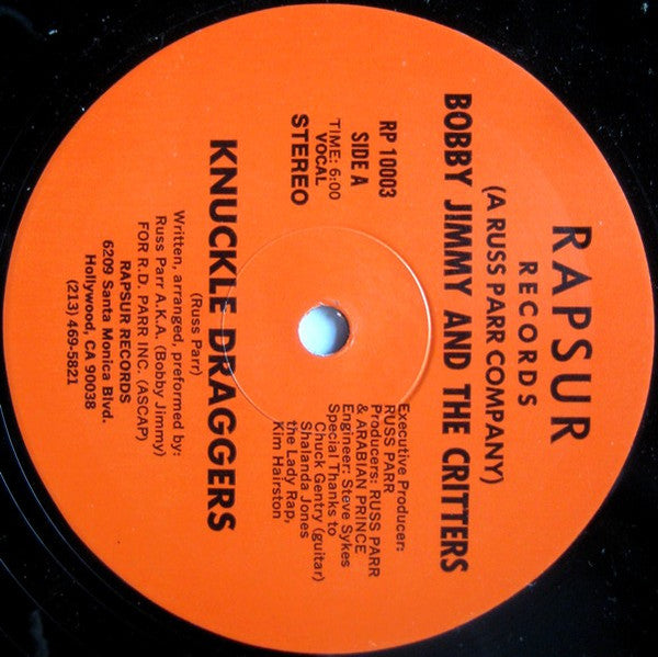 Bobby Jimmy And The Critters : Knuckle Draggers (12")
