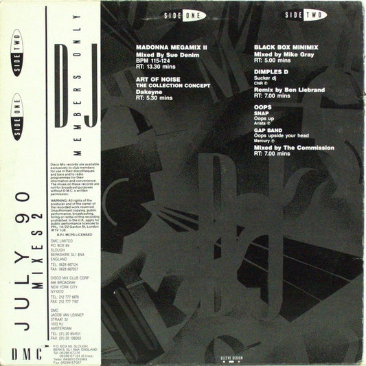 Various : July 90 (Mixes 2) (12")