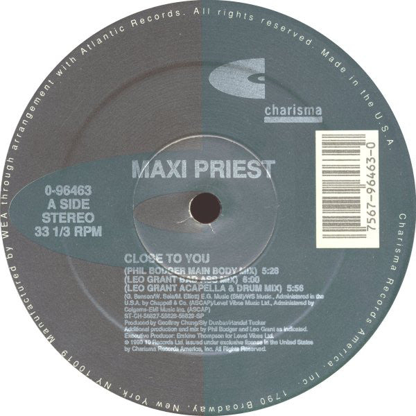 Maxi Priest : Close To You (12", SRC)
