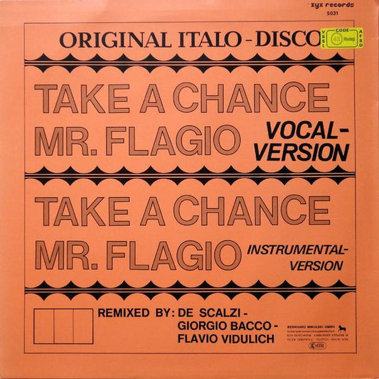 Mr. Flagio : Take A Chance (12")