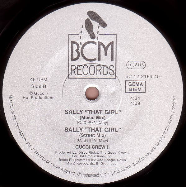 Gucci Crew II : Sally "That Girl" (12", 2nd)