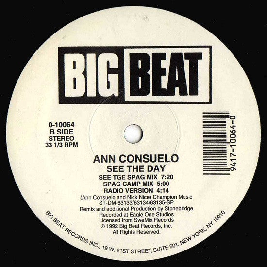 Ann Consuelo : See The Day (12")