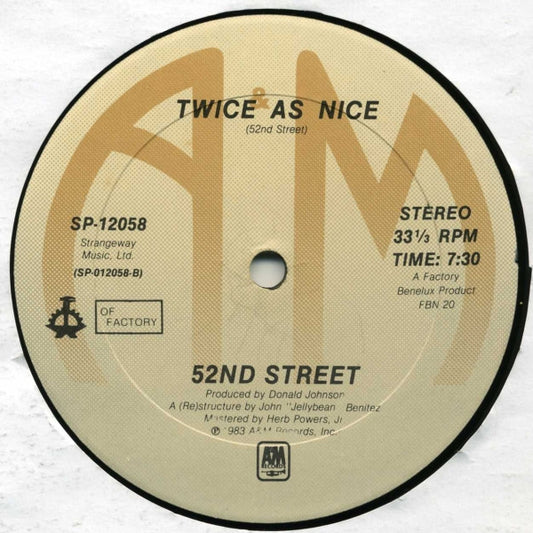 52nd Street : Cool As Ice (12")