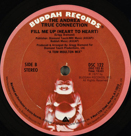 The Andrea True Connection* : What's Your Name, What's Your Number / Fill Me Up (Heart To Heart) (12", Single, Pit)