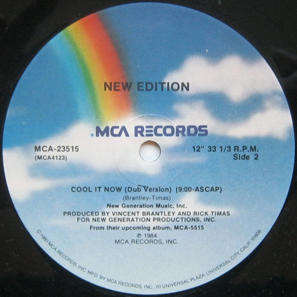 New Edition : Cool It Now (12", Single, Glo)