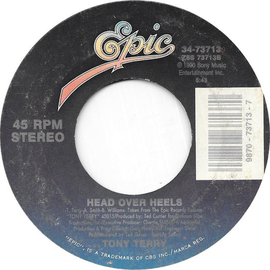 Tony Terry : With You / Head Over Heels (7", Single)