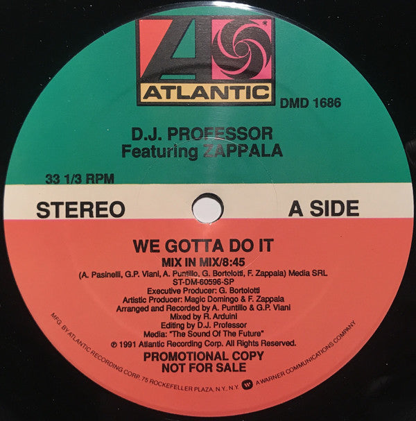 D.J. Professor* Featuring Zappala* : We Gotta Do It (12", Promo)