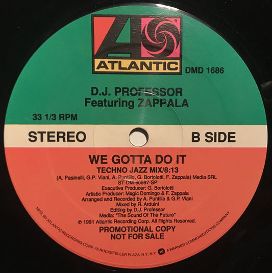 D.J. Professor* Featuring Zappala* : We Gotta Do It (12", Promo)