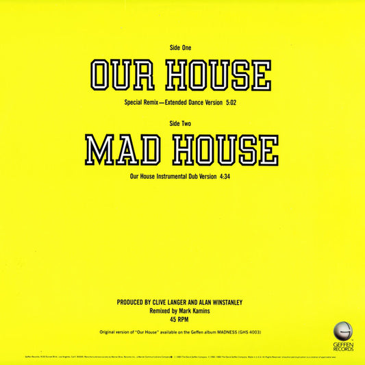 Madness : Our House (12", Maxi, All)
