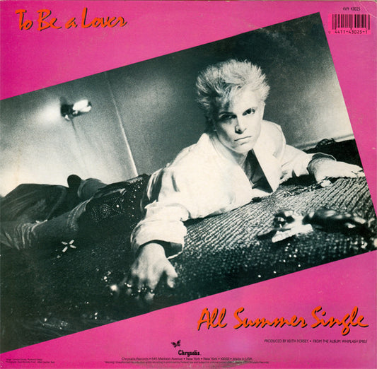 Billy Idol : To Be A Lover (12")