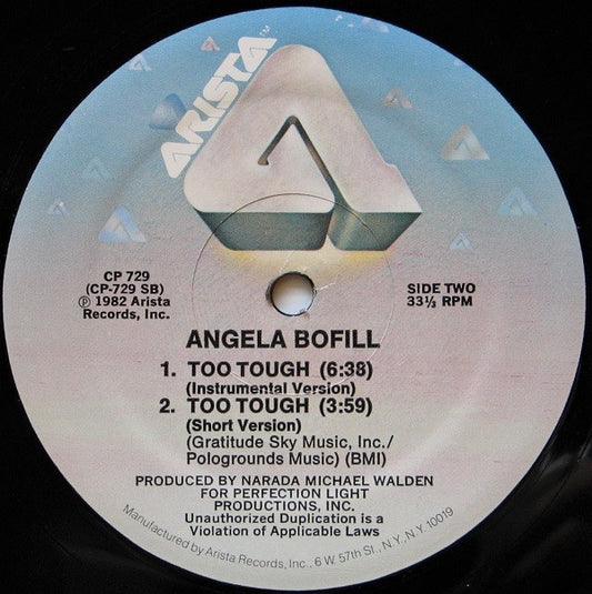 Angela Bofill : Too Tough (12", Mon)