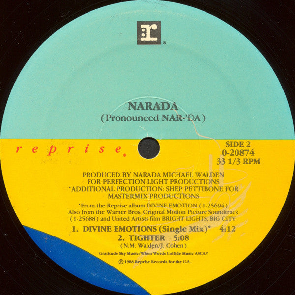 Narada Michael Walden : Divine Emotions (12", Maxi)