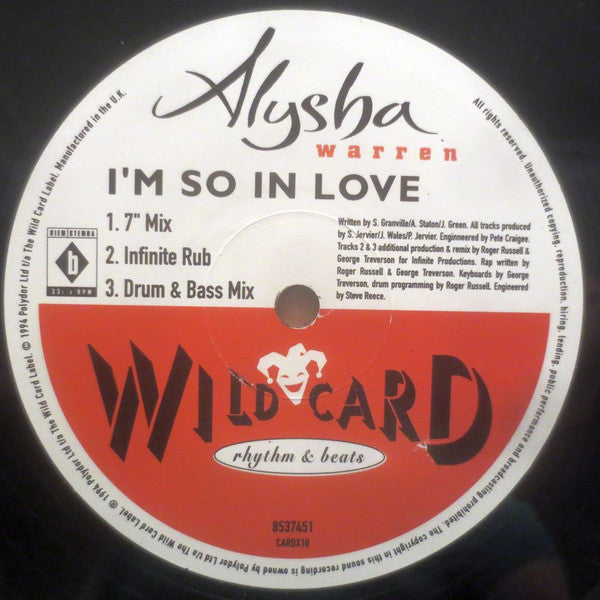 Alysha Warren* : I'm So In Love (12", Maxi)