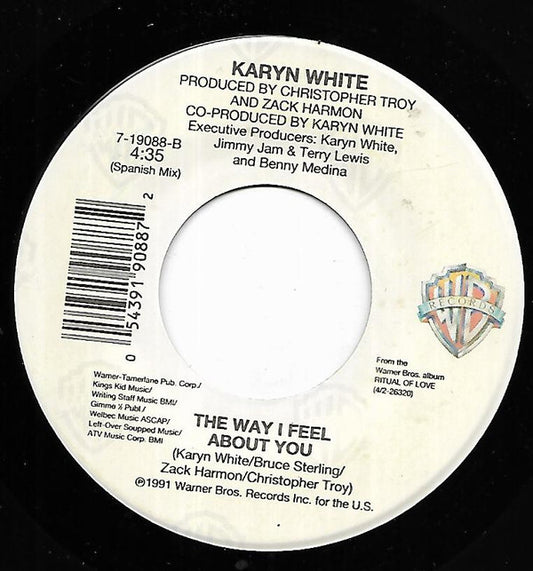 Karyn White : The Way I Feel About You (7", Single)