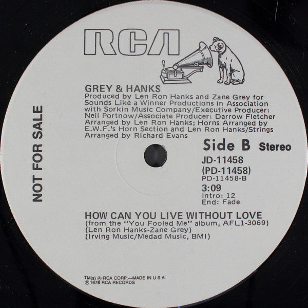 Grey And Hanks : Dancin' (12", Promo)