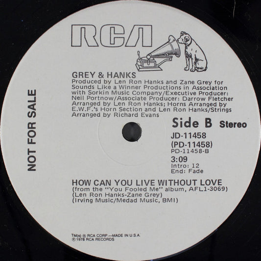 Grey And Hanks : Dancin' (12", Promo)