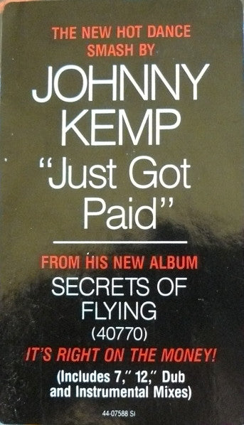Johnny Kemp : Just Got Paid (12")