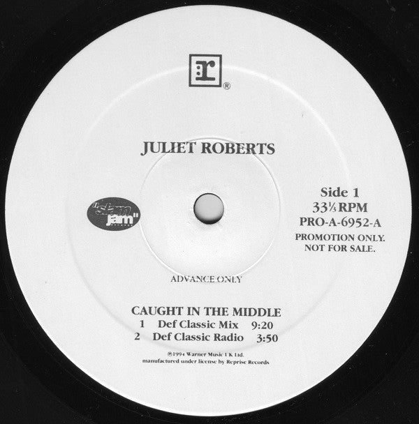 Juliet Roberts : Caught In The Middle (12", Advance, Promo)