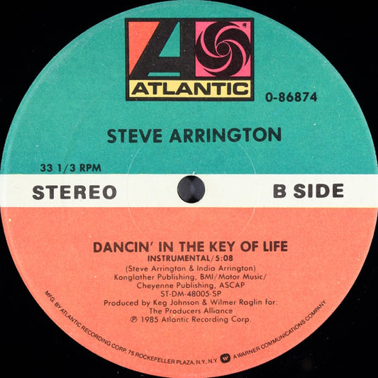 Steve Arrington : Dancin' In The Key Of Life (12")