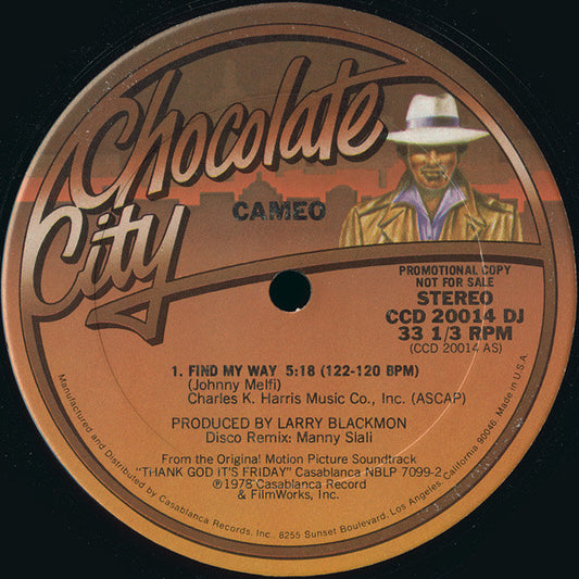 Cameo : Find My Way (12", S/Sided, Single, Promo)