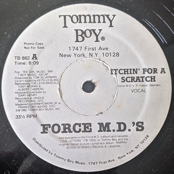 Force M.D.'s* : Itchin' For A Scratch (12", Promo)