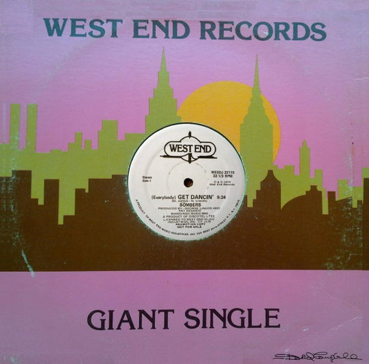 Bombers : (Everybody) Get Dancin' (12", Promo)