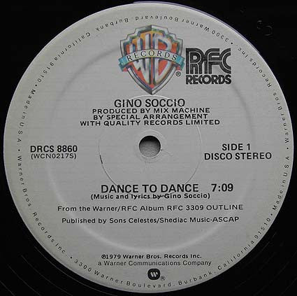 Gino Soccio : Dance To Dance / The Visitors (12")