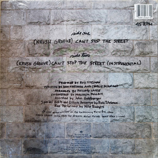 Chaka Khan : (Krush Groove) Can't Stop The Street (12", Maxi)