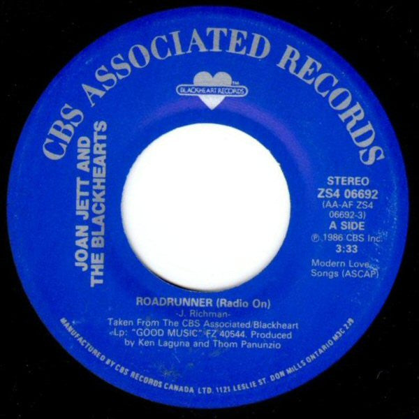 The Barbusters / Joan Jett And The Blackhearts* : Light Of Day (7")